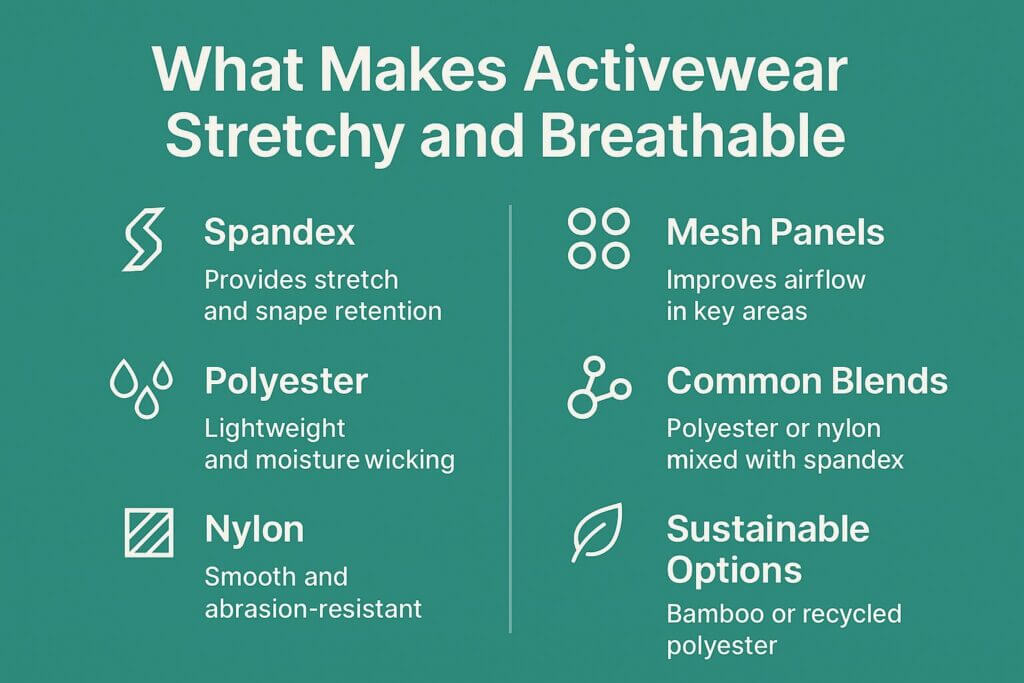 What Makes Activewear Stretchy and Breathable?