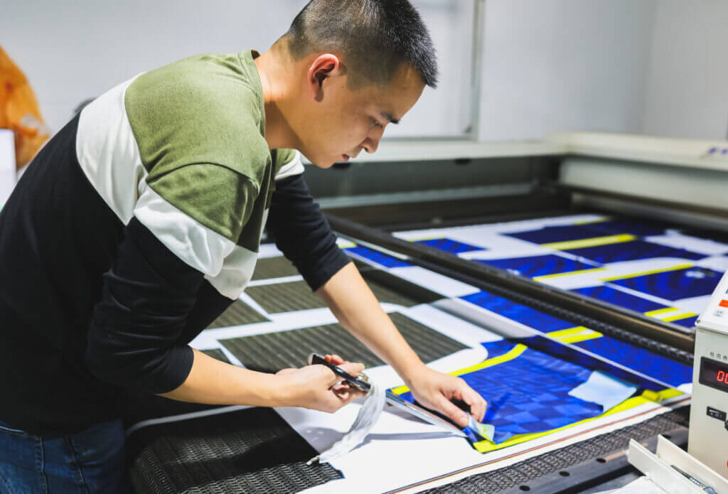 Cutting & Sewing stage for sublimation printing
