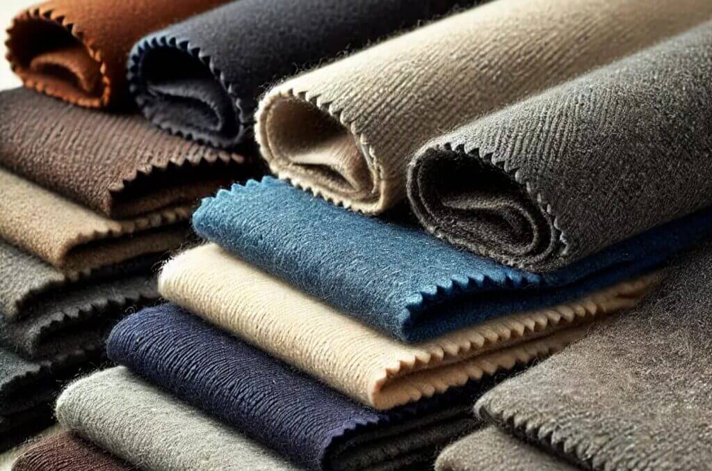 wool fabric swatches