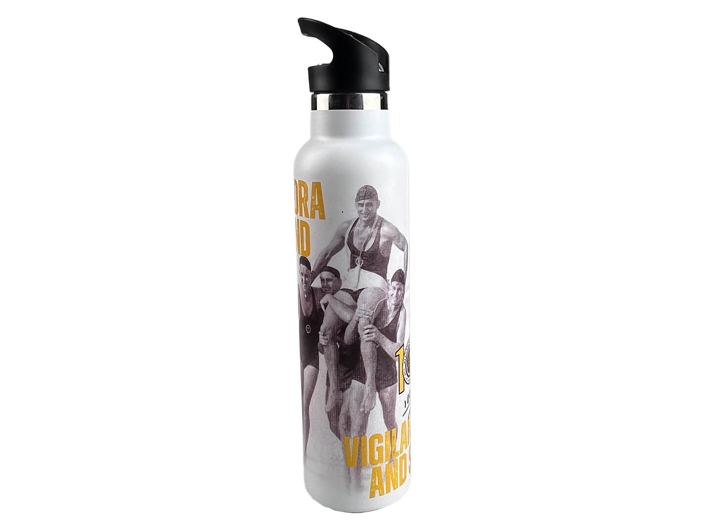 White stainless steel water bottles