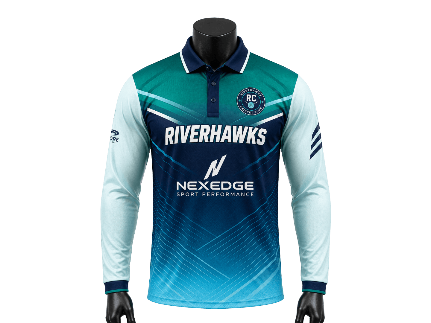 Custom Cricket Long Sleeve Polo