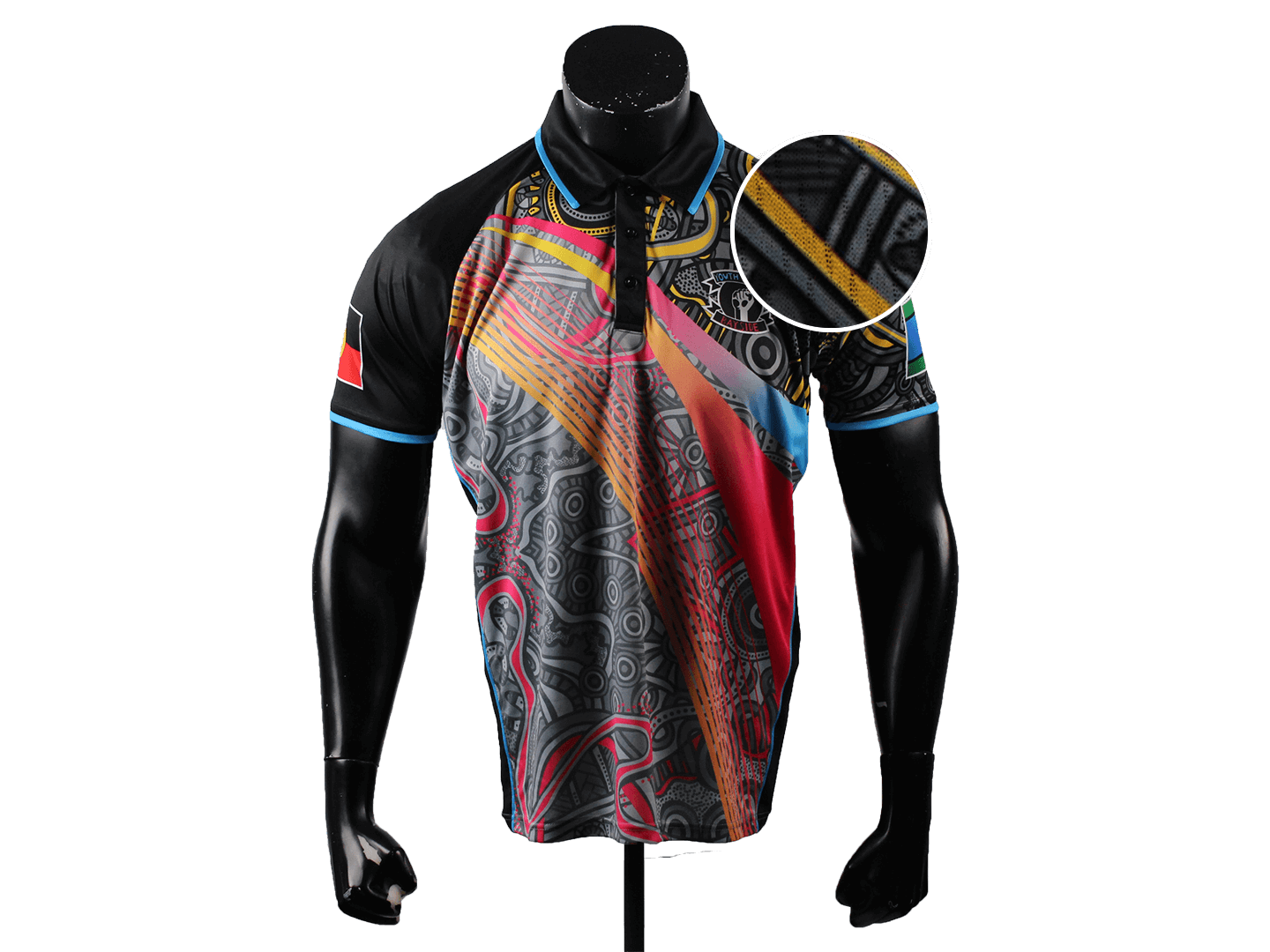 Sublimation Fabric Material close-up_sp 011 ultra mesh_sublimation apparel manufacturing fabric