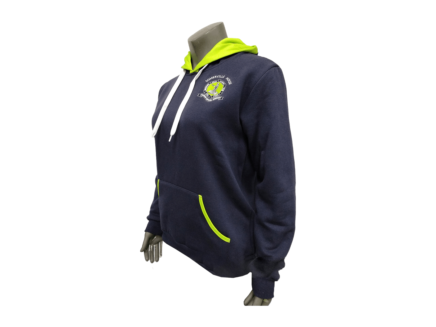 330gsm Dark Navy Hoody Fleece