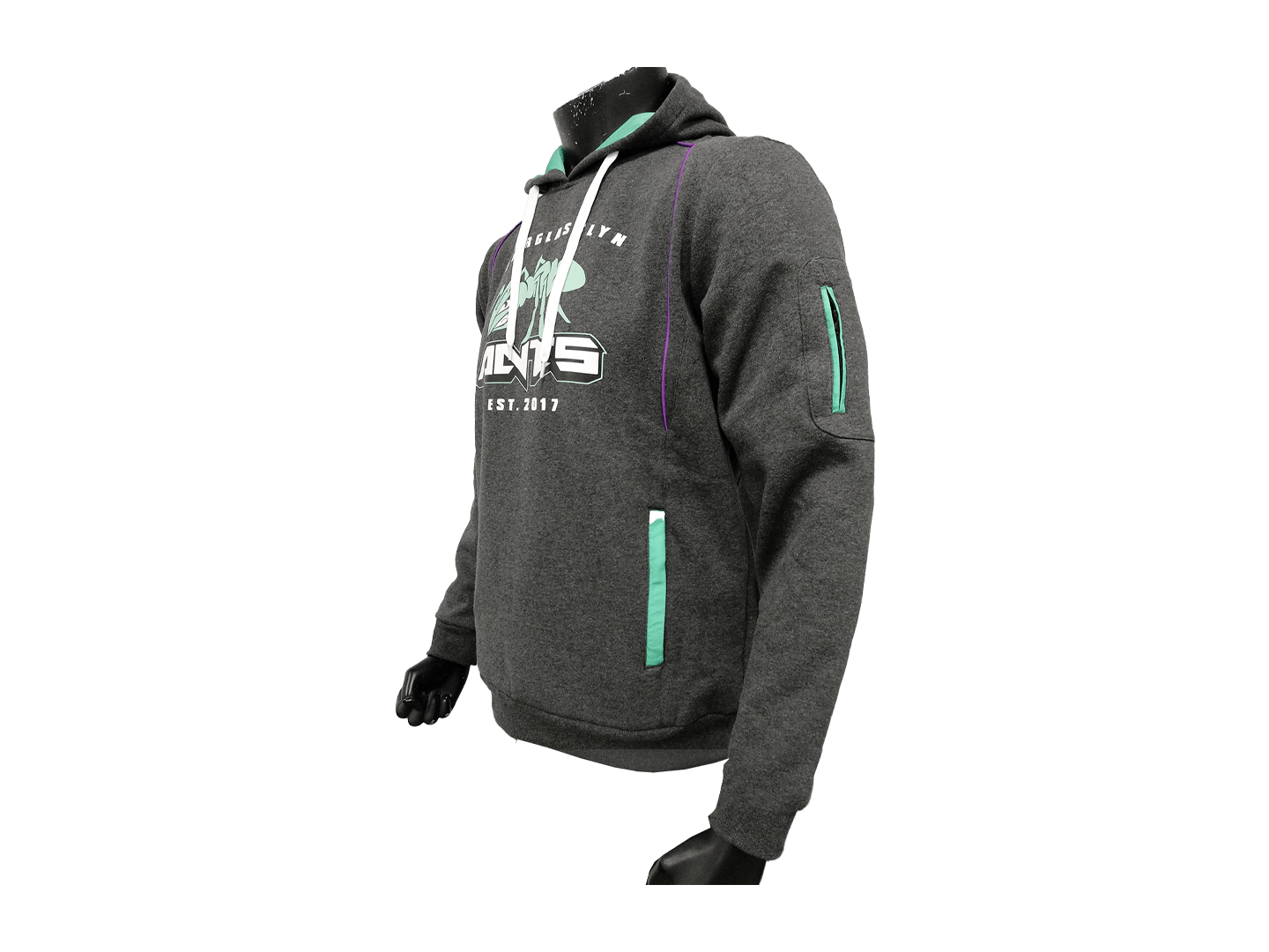 330gsm Dark Gray Hoody Fleece Fabric