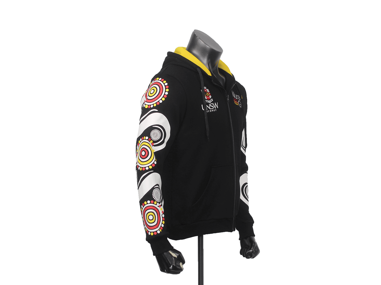 330gsm Black Hoody Fleece Fabric