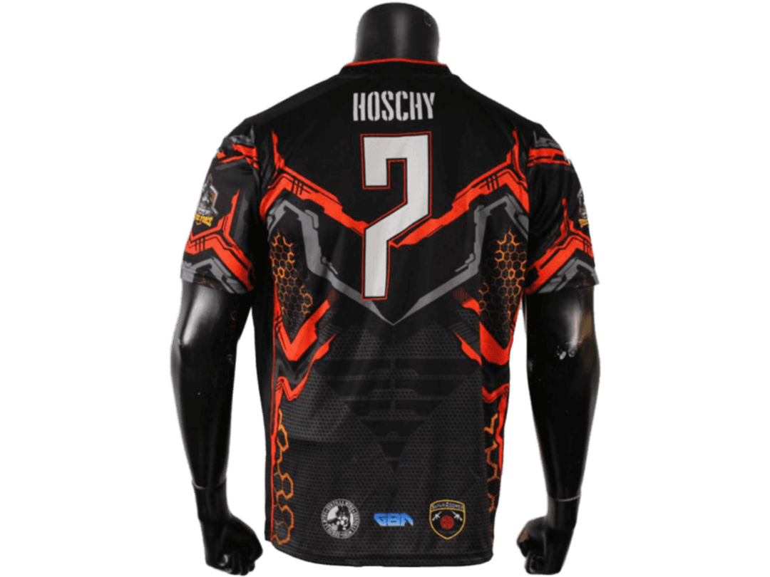 Maillot De Paintball XRCS Pour Tournoi (Noir/Rouge) M