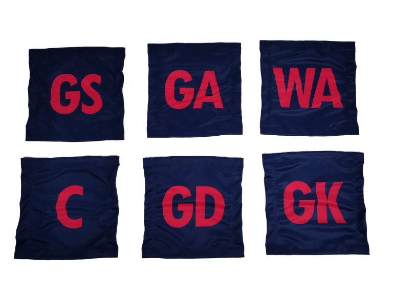 netball velcro bibs