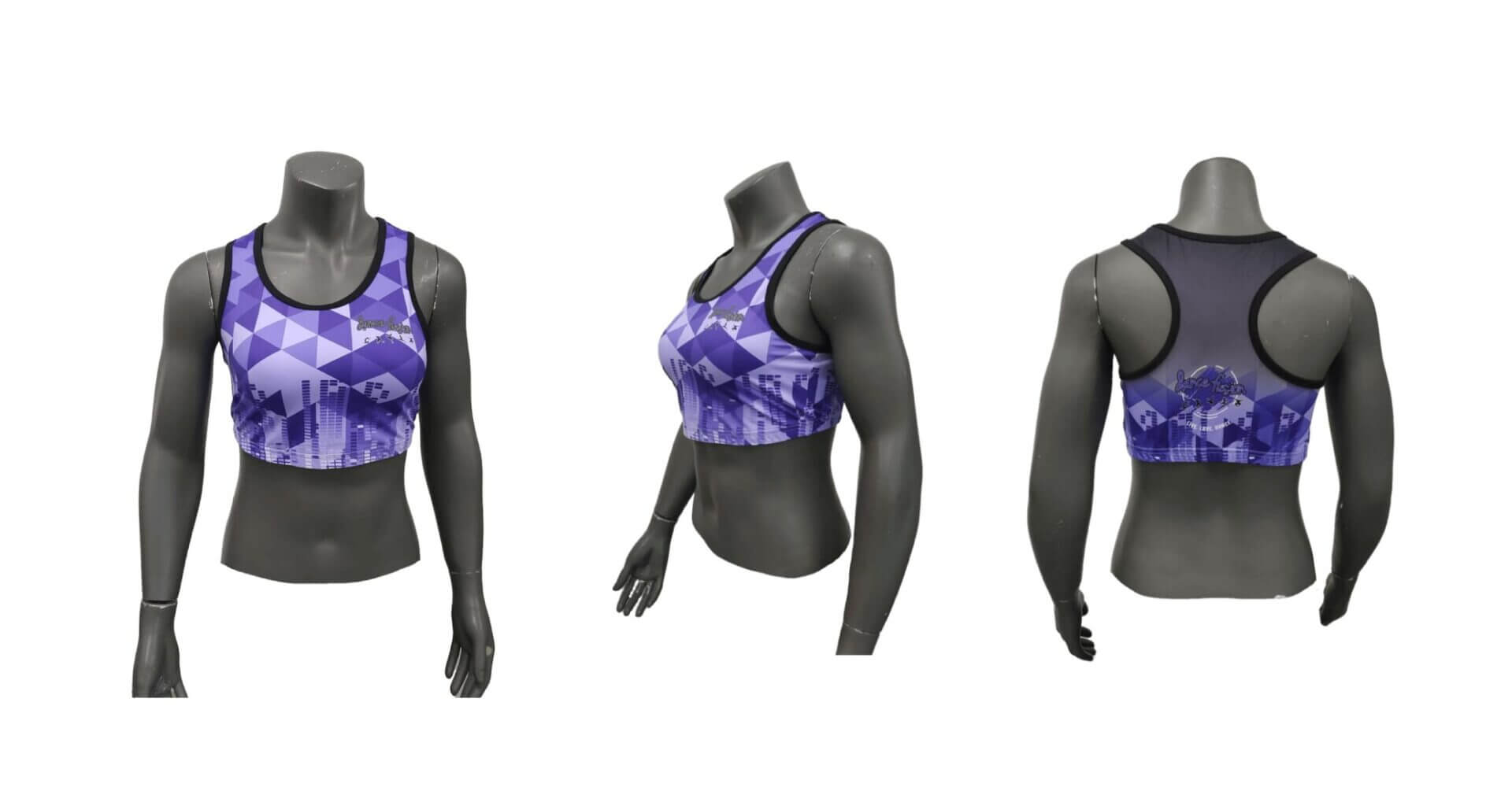 Custom Inked V Neck Crop Top - Lycra main image 0