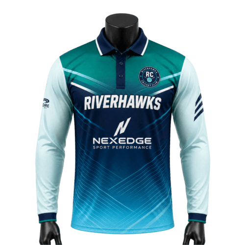 Custom Cricket Long Sleeve Polo