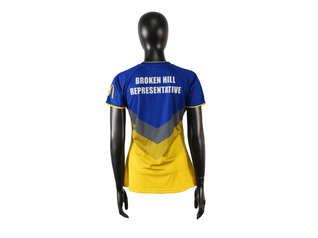 Netball shirt back view