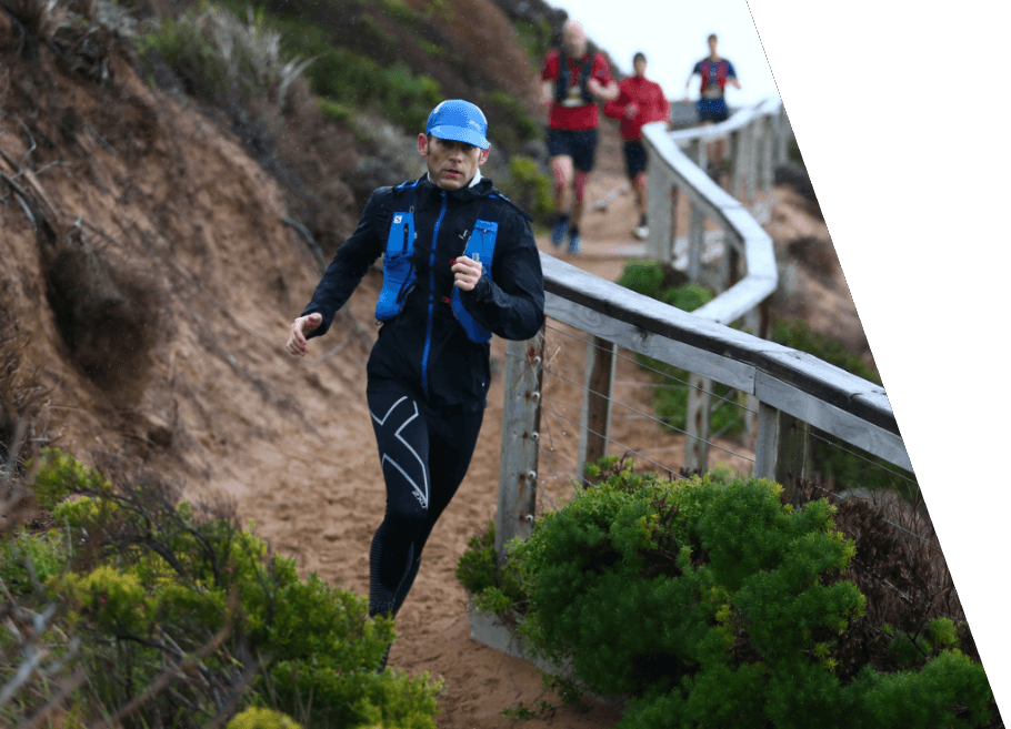 Sphere Sport Founder Sam Clay wearing Sphere Sport’s apparel while competing in an ultramarathon