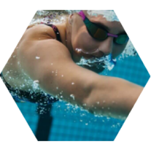 swimmer underwater wearing goggles