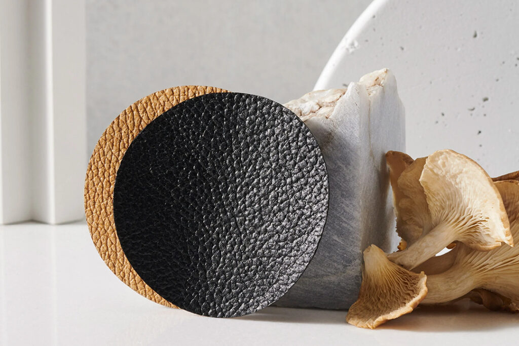 Sustainable Fabric Materials Mushroom Leather Fabric Image