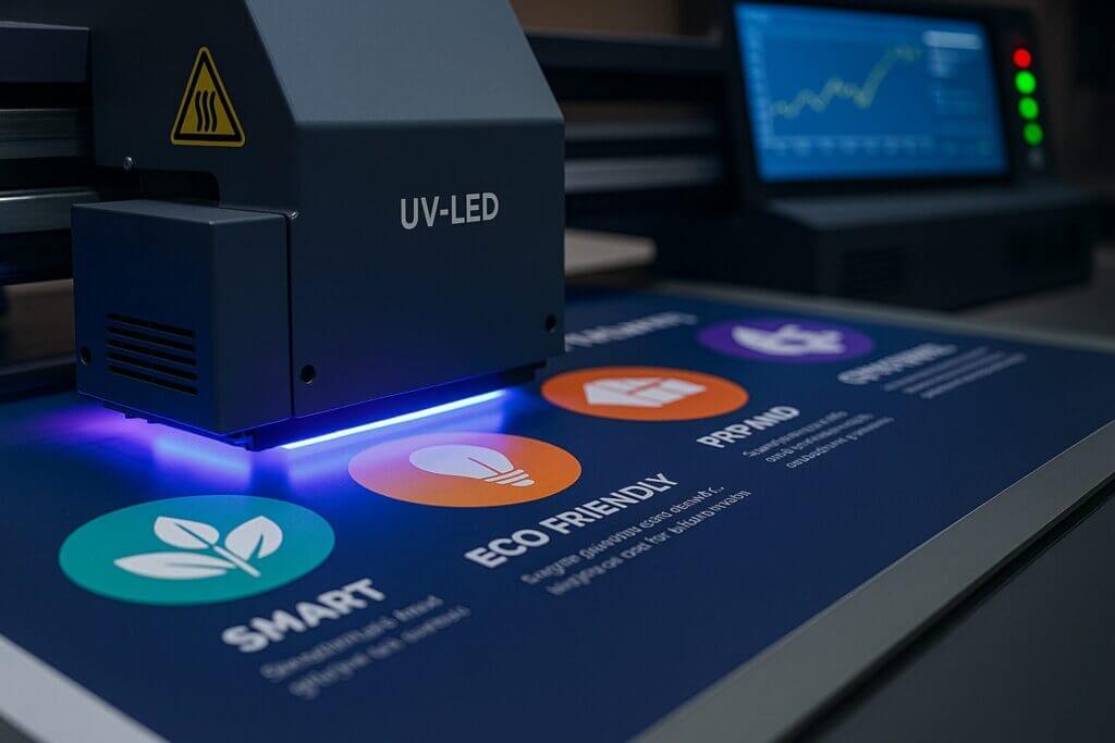 UV Printing printer working