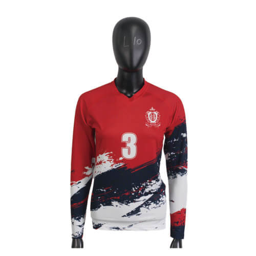 custom volleyball long sleeve featured image